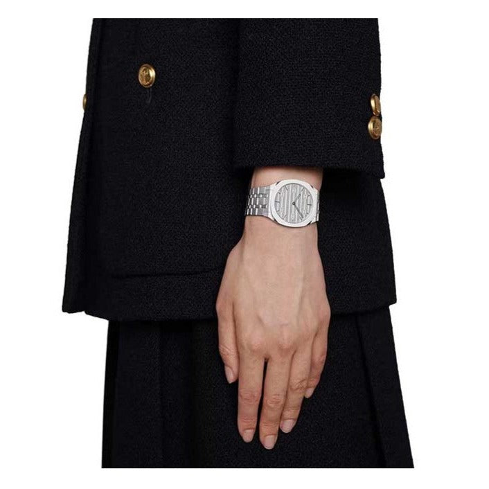 Gucci 25H Quartz Silver Dial Silver Steel Strap Watch For Women - YA163402 Buy Now By Gucci