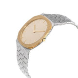Gucci 25H Quartz Gold Dial Silver Steel Strap Watch for Men - YA163405 Buy Now By Gucci