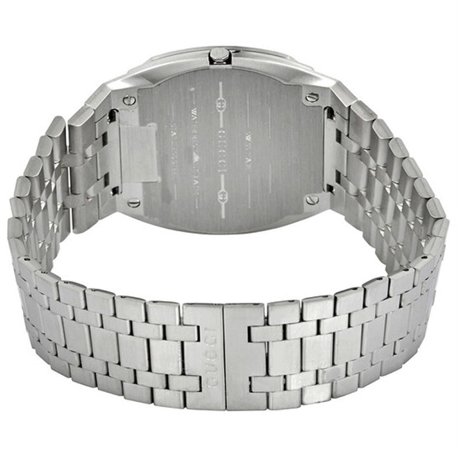 Gucci 25H Quartz Silver Dial Silver Steel Strap Unisex Watch - YA163407 Buy Now By Gucci