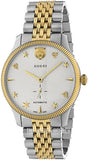 Gucci G Timeless Automatic White Dial Two Tone Steel Strap Watch for Men - YA126356 Buy Now By Gucci