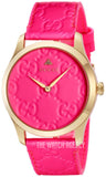 Gucci G Timeless Quartz Pink Dial Pink Leather Strap Watch For Women - YA1264115 Buy Now By Gucci
