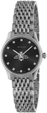 Gucci G Timeless Quartz Black Dial Silver Steel Strap Watch For Women - YA1265020 Buy Now By Gucci