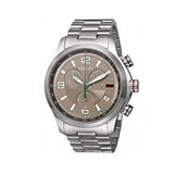 Gucci G Timeless Brown Dial Silver Steel Strap Watch For Men - YA126248 Buy Now By Gucci