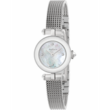 Gucci Diamantissima Diamonds Mother of Pearl Dial Silver Mesh Bracelet Watch for Women - YA141512 Buy Now By Gucci