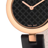 Gucci Diamantissima Quartz Black Dial Black Leather Strap Watch for Women - YA141501 Buy Now By Gucci