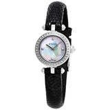 Gucci Diamantissima Diamonds Mother of Pearl Dial Black Leather Strap Watch For Women - YA141511 Buy Now By Gucci