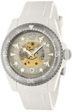 Gucci Dive Automatic Transparent Dial White Rubber Strap Watch For Men - YA136343 Buy Now By Gucci