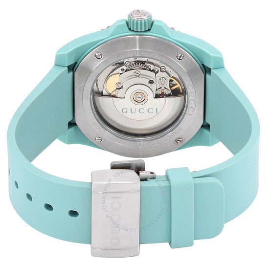 Gucci Dive Automatic Green Dial Green Rubber Strap Unisex Watch - YA136344 Buy Now By Gucci