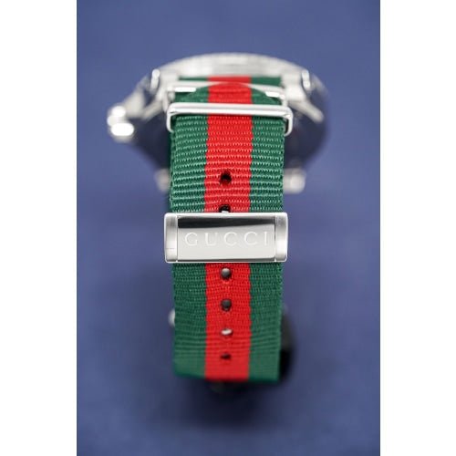 Gucci Dive White Dial Red & Green Nylon Strap Watch For Men - YA136207 Buy Now By Gucci