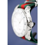 Gucci Dive White Dial Red & Green Nylon Strap Watch For Men - YA136207 Buy Now By Gucci