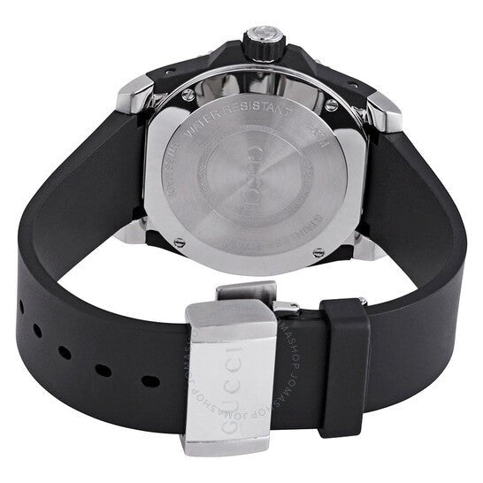 Gucci Dive Feline Black Dial Black Rubber Strap Watch For Men - YA136323 Buy Now By Gucci