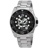 Gucci Dive Snake Black Dial Silver Steel Strap Watch For Men - YA136218 Buy Now By Gucci