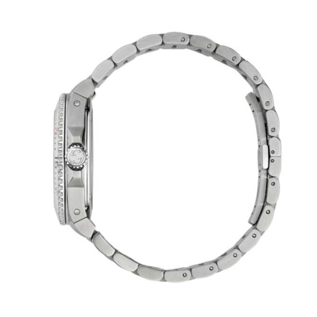 Gucci Dive Quartz White Dial Silver Steel Strap Watch For Men - YA136336 Buy Now By Gucci