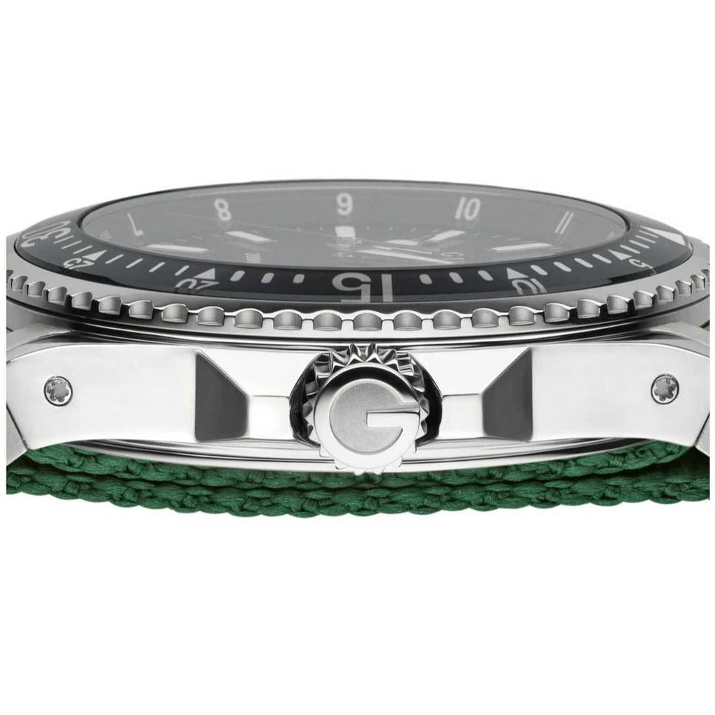 Gucci Dive Black Dial Two Tone NATO Strap Watch For Men - YA136206 Buy Now By Gucci