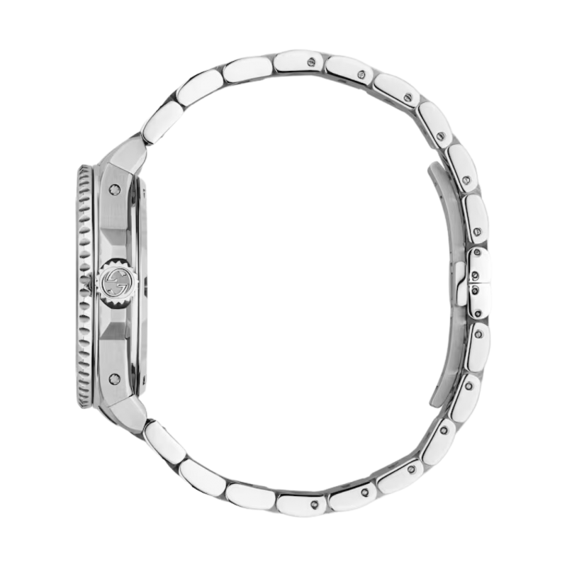 Gucci Dive Automatic Orange Dial Silver Steel Strap Watch for Men - YA136355 Buy Now By Gucci
