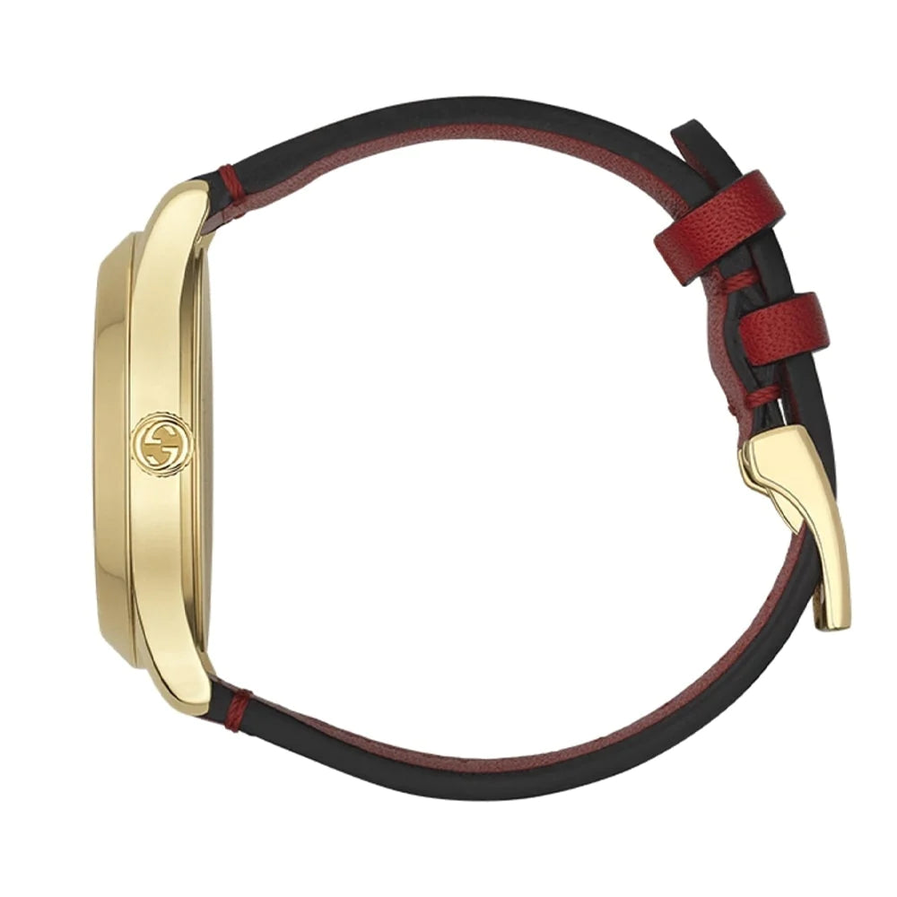 Gucci G Timeless Quartz Red Dial Red Leather Strap Watch For Women - YA1264054 Buy Now By Gucci