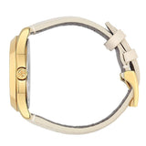 Gucci G Timeless Quartz White Dial White Leather Strap Watch For Women - YA126580A Buy Now By Gucci