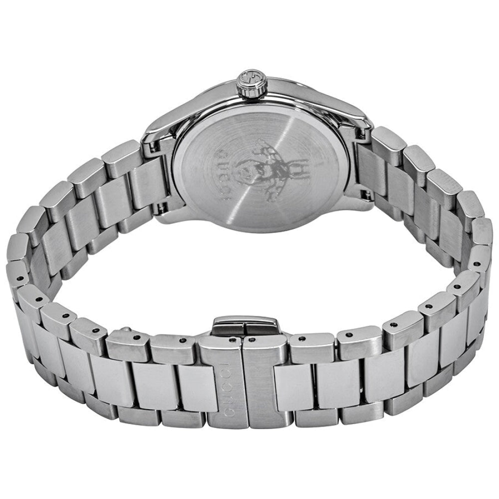 Gucci G Timeless Quartz Silver Dial Silver Steel Strap Watch For Women - YA126595 Buy Now By Gucci