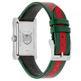 Gucci G Frame Quartz Green & Red Mother of Pearl Dial Multicolor Leather Strap Watch For Women - YA147408 Buy Now By Gucci