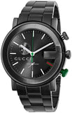 Gucci G Chrono Black Dial Black Steel Strap Watch For Men - YA101331 Buy Now By Gucci
