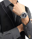 Gucci G Chrono Diamonds Black Dial Silver Steel Strap Watch For Men - YA101324 Buy Now By Gucci