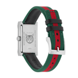 Gucci G-Frame Mother of Pearl Dial Two Tone Nylon Strap Watch For Women - YA147404 Buy Now By Gucci