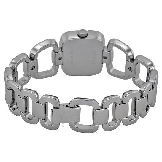 Gucci G Diamonds Black Dial Silver Steel Strap Watch For Women - YA125509 Buy Now By Gucci