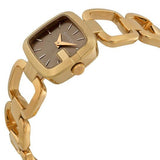 Gucci G Gucci Sunbrushed Brown Dial Rose Gold Steel Strap Watch For Women - YA125511 Buy Now By Gucci