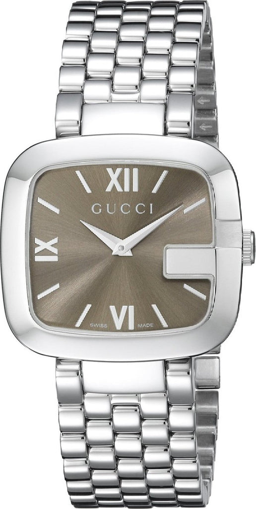 Gucci G-Gucci Brown Dial Silver Steel Strap Watch For Women - YA125413 Buy Now By Gucci