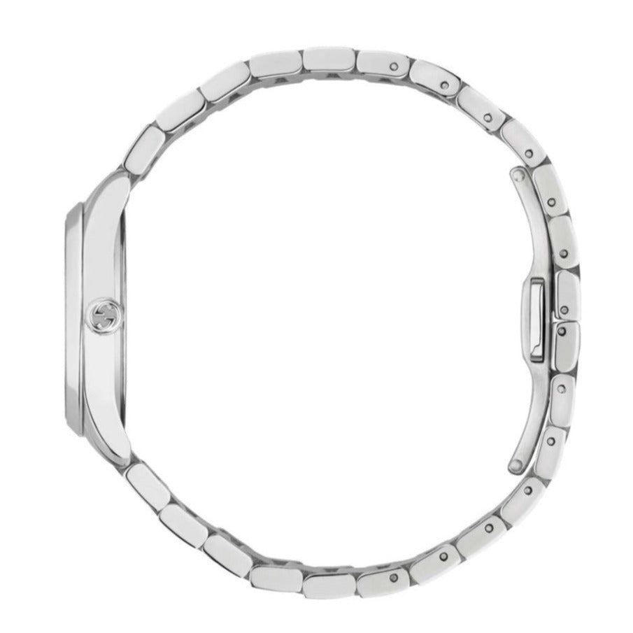 Gucci G Timeless Quartz Mother of Pearl Pink Dial Silver Steel Strap Watch For Women - YA1265013 Buy Now By Gucci