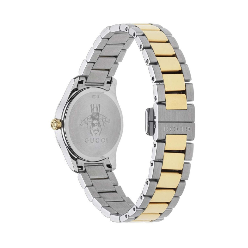 Gucci G Timeless Quartz Silver Dial Two Tone Steel Strap Watch For Women - YA126596 Buy Now By Gucci