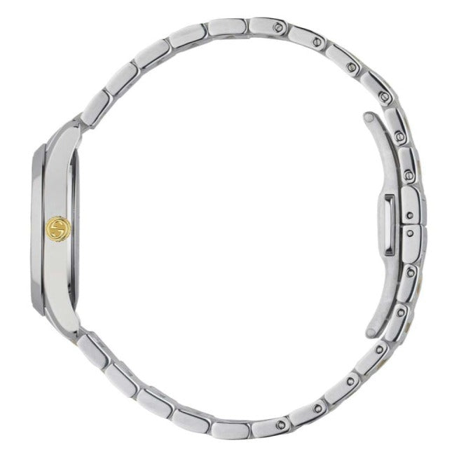 Gucci G Timeless Quartz Silver Dial Two Tone Steel Strap Watch For Women - YA126596 Buy Now By Gucci