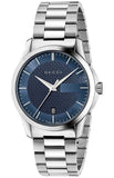 Gucci G Timeless Blue Dial Silver Steel Strap Watch For Men - YA126440 Buy Now By Gucci