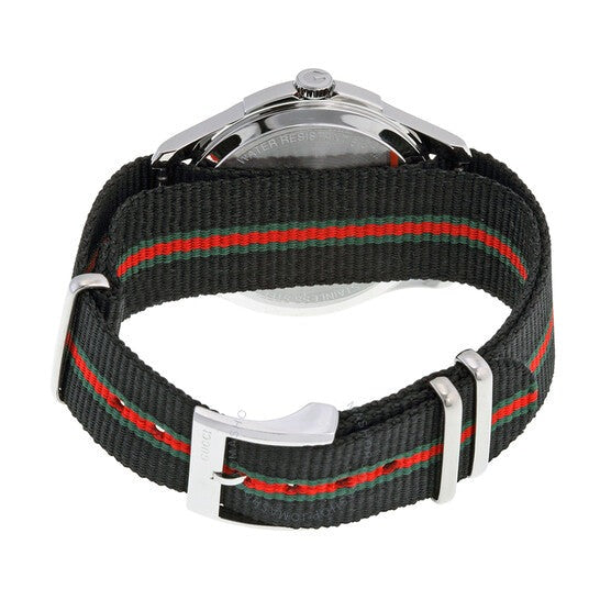 Gucci G Timeless Analog Quartz Black Dial Black NATO Strap Watch For Men - YA126321 Buy Now By Gucci
