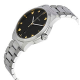 Gucci G Timeless Black Dial Silver Steel Strap Watch For Women - YA1264029A Buy Now By Gucci