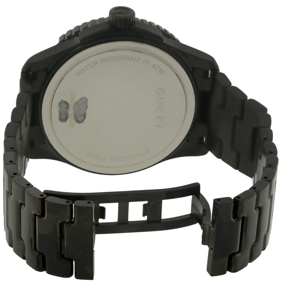 Gucci G Timeless Sport Black Dial Black Steel Strap Watch For Men - YA126230 Buy Now By Gucci