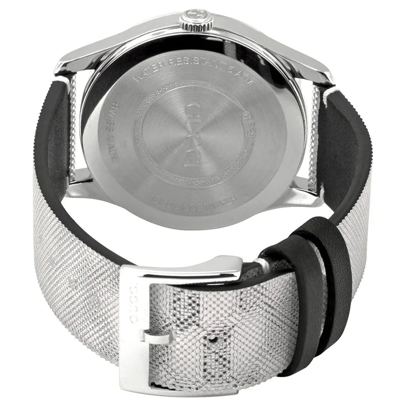 Gucci G Timeless Quartz Grey Dial Grey Leather Strap Watch For Men - YA1264058 Buy Now By Gucci