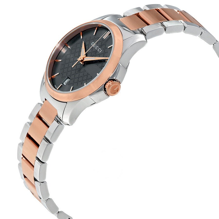 Gucci G Timeless Grey Dial Two Tone Steel Strap Watch For Women - YA126527 Buy Now By Gucci