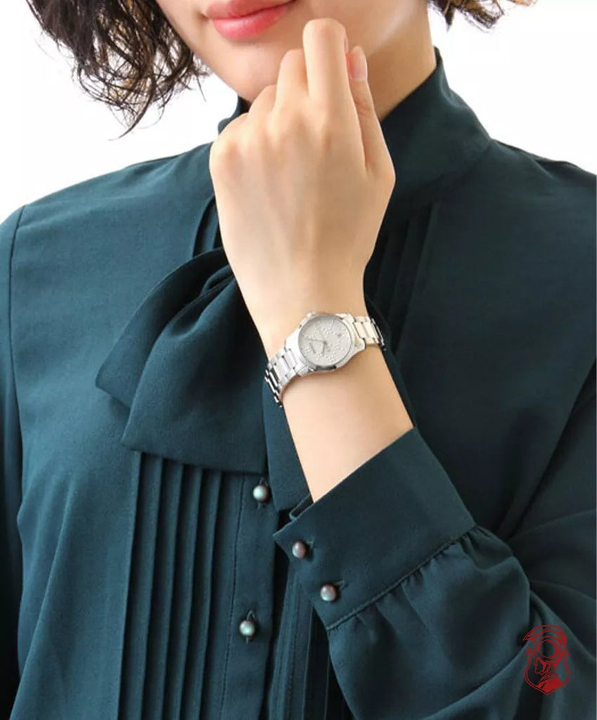 Gucci G Timeless Quartz Silver Dial Silver Steel Strap Watch For Women - YA126551 Buy Now By Gucci