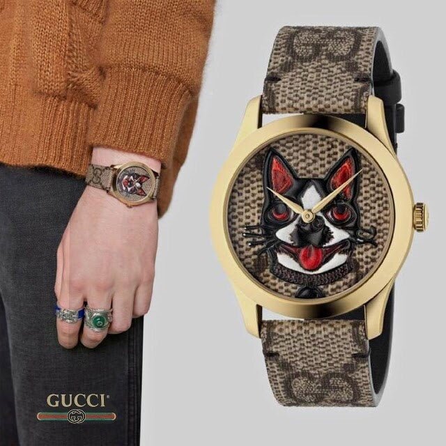 Gucci G-Timeless Brown Dial Brown Leather Strap Unisex Watch - YA1264057 Buy Now By Gucci