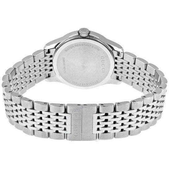 Gucci G Timeless Diamonds Mother of Pearl Dial Silver Mesh Bracelet Watch For Women - YA126508 Buy Now By Gucci