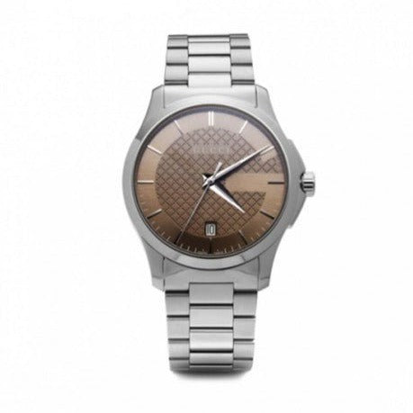 Gucci G Timeless Brown Dial Silver Steel Strap Watch For Men - YA126445 Buy Now By Gucci