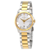 Gucci G Timeless Silver Dial Two Tone Steel Strap Watch For Women - YA126563 Buy Now By Gucci