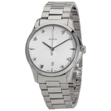 Gucci G Timeless Silver Dial Silver Steel Strap Watch For Women - YA1264028 Buy Now By Gucci