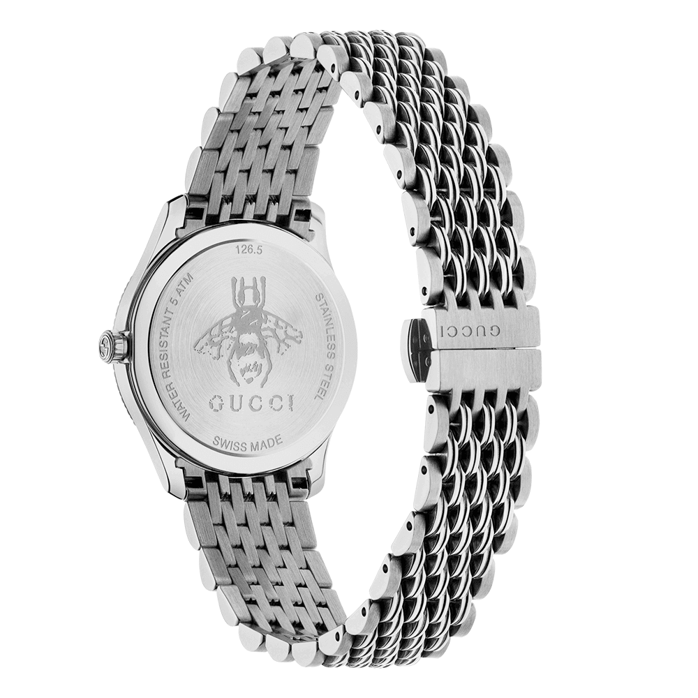 Gucci G Timeless Quartz Silver Dial Silver Steel Strap Watch For Women - YA1265019 Buy Now By Gucci