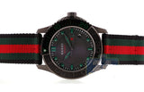 Gucci G Timeless Sport Black Dial Two Tone NATO Strap Watch For Men - YA126229 Buy Now By Gucci