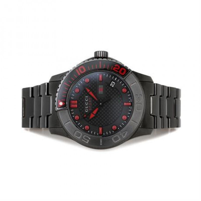 Gucci G Timeless Sport Black Dial Black Steel Strap Watch For Men - YA126230 Buy Now By Gucci