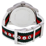 Gucci G Timeless White Dial Two Tone Nylon Strap Watch For Men - YA126231 Buy Now By Gucci