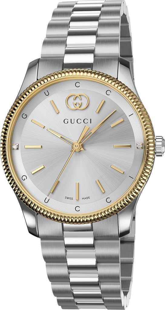 Gucci G Timeless Quartz Silver Dial Two Tone Steel Strap Watch for Women - YA1265063 Buy Now By Gucci