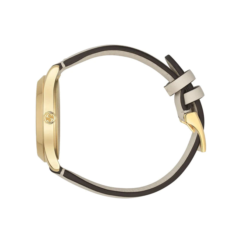 Gucci G Timeless Disney Donald Duck Brown Dial Brown Leather Strap Watch For Women - YA1264167 Buy Now By Gucci